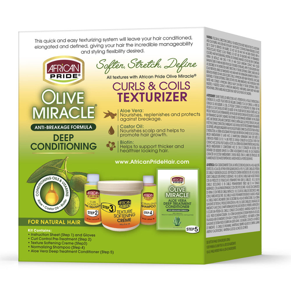 African Pride Olive Miracle Curls And Coils Texturizer, 1 Ea